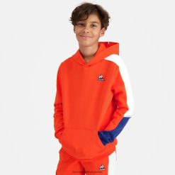 Le Coq Sportif barn hettegenser oransje ZX20R643 klær