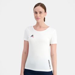 Le Coq Sportif kvinner t-skjorte hvit ZX20R608 klær