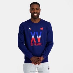 Le Coq Sportif menn genser - xv de france blå ZX20R5 klær