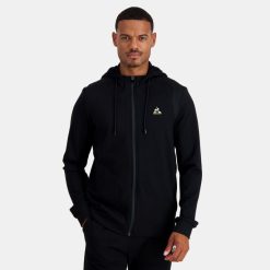 Le Coq Sportif menn hettegenser med sort glidelås ZX20R70 klær