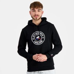 Le Coq Sportif menn hettegenser svart ZX20R45 klær