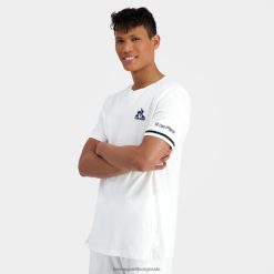 Le Coq Sportif menn mote t-skjorte hvit ZX20R165 klær