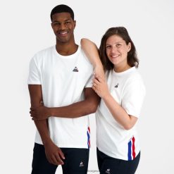 Le Coq Sportif menn mote t-skjorte hvit ZX20R170 klær