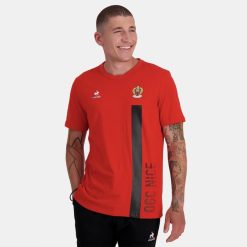 Le Coq Sportif menn mote t-skjorte rød ZX20R150 klær