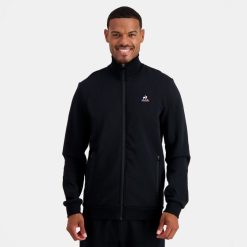 Le Coq Sportif menn sweatshirt med glidelås svart ZX20R51 klær