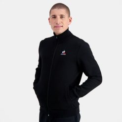 Le Coq Sportif menn sweatshirt med glidelås svart ZX20R58 klær