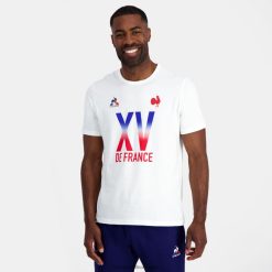 Le Coq Sportif menn t-skjorte - xv de france hvit ZX20R157 klær