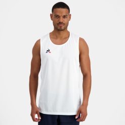 Le Coq Sportif menn vest topp hvit ZX20R199 klær