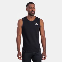 Le Coq Sportif menn vest topp svart ZX20R177 klær